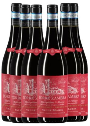 TORRE ZAMBRA VALLE MARIS MONTEPULCIANO 2023 BOX 6 BOTTIGLIE