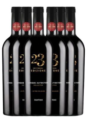 FANTINI CINQUE AUTOCTONI EDIZIONE 23 LIMITED RELEASE BOX 6 BOTTIGLIE