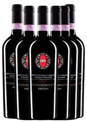 FANTINI OPI DOCG COLLINE TERAMANE RISERVA MONTEPULCIANO D'ABRUZZO 2016 BOX 6 BOTTIGLIE